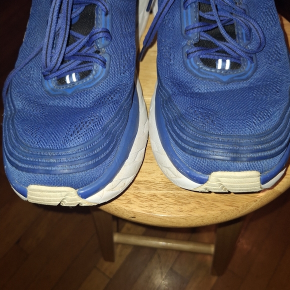 Hoka One Bondi 6 Men's Blue Running Shoes Size 10 - Picture 2 of 6